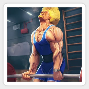 Guile Workout Sticker